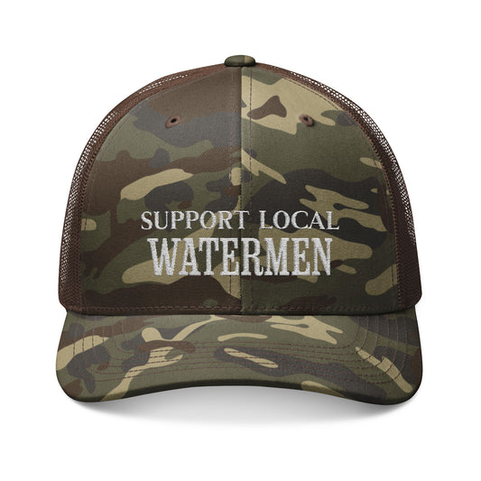 Support Local Watermen Camouflage Trucker Hat