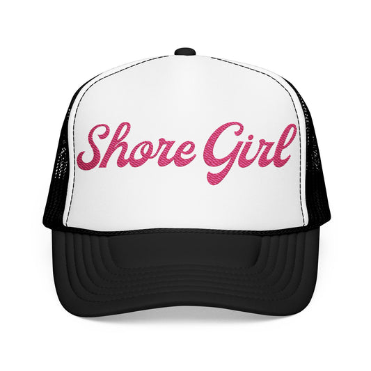 Shore Girl Embroidered Trucker Hat