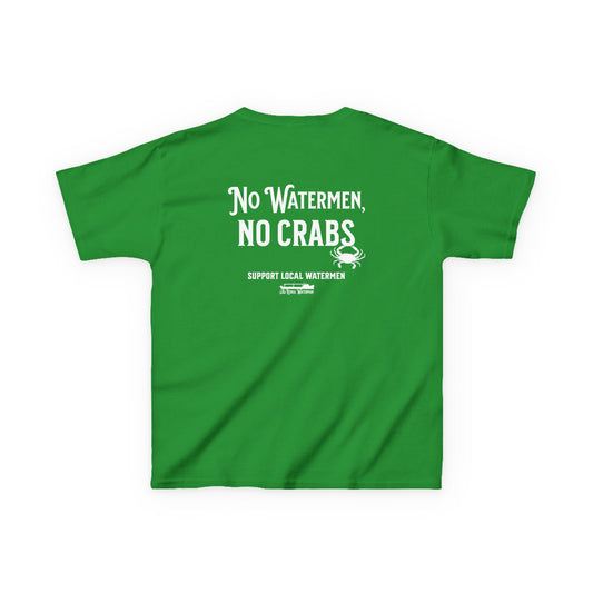 No Watermen, No Crabs Kids Shirt