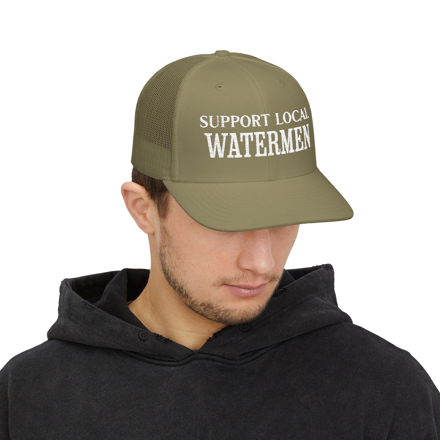 Support Local Watermen Embroidered Trucker Cap