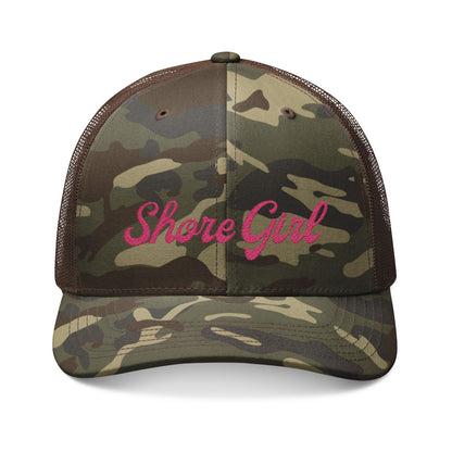 Shore Girl Camouflage Trucker Hat