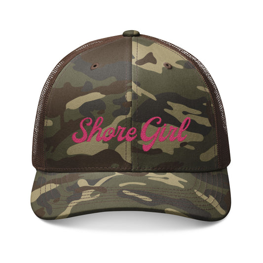 Shore Girl Camouflage Trucker Hat