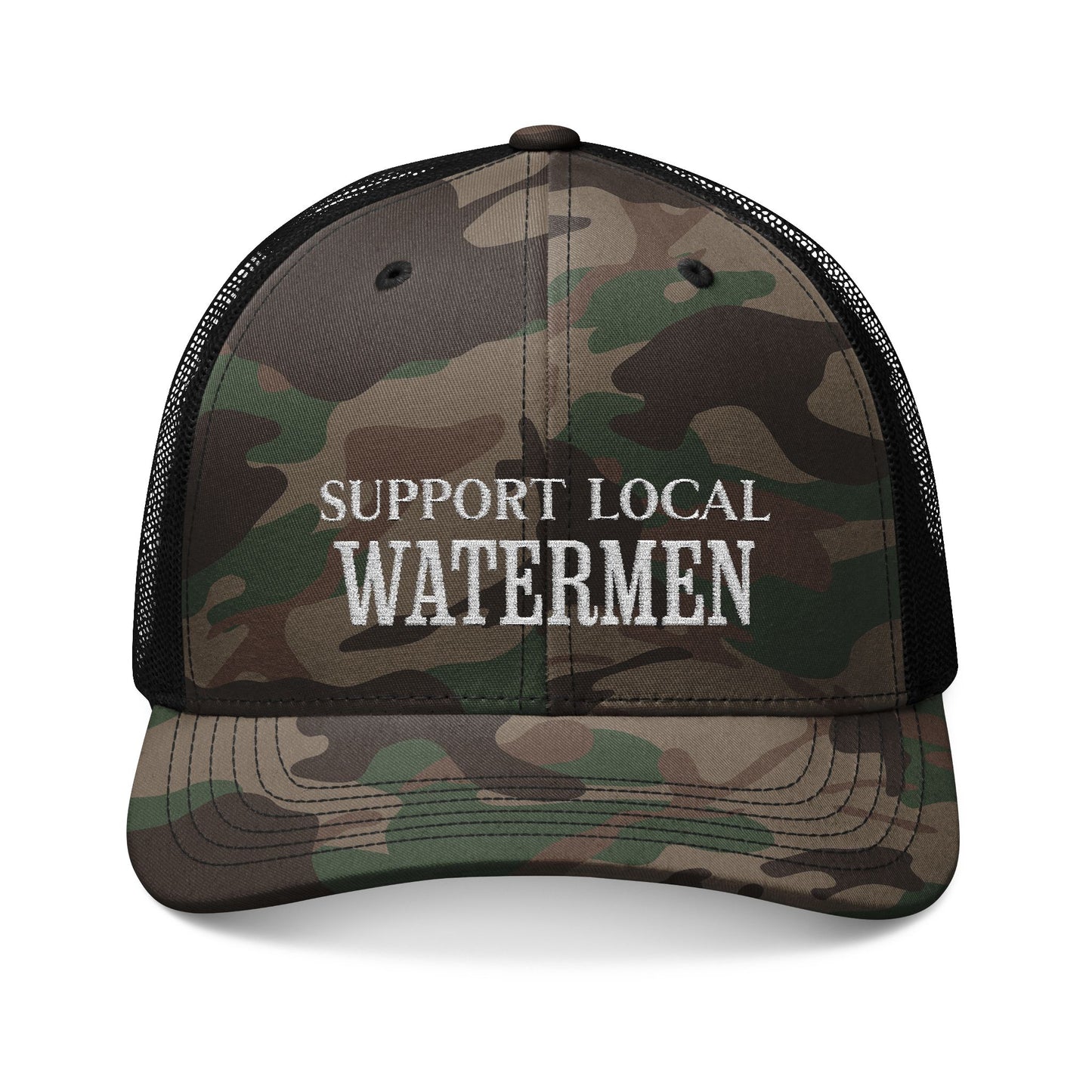 Support Local Watermen Camouflage Trucker Hat