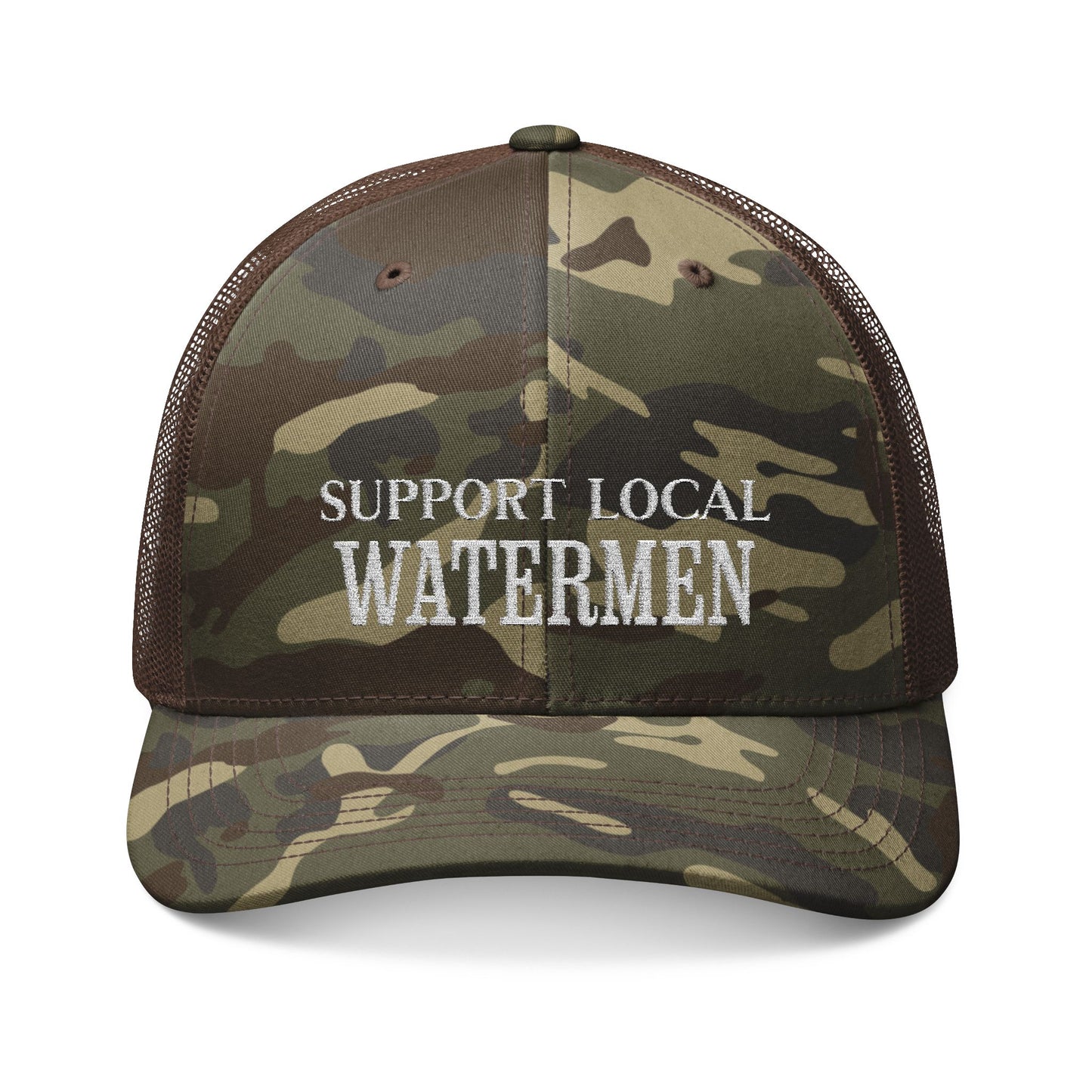 Support Local Watermen Camouflage Trucker Hat