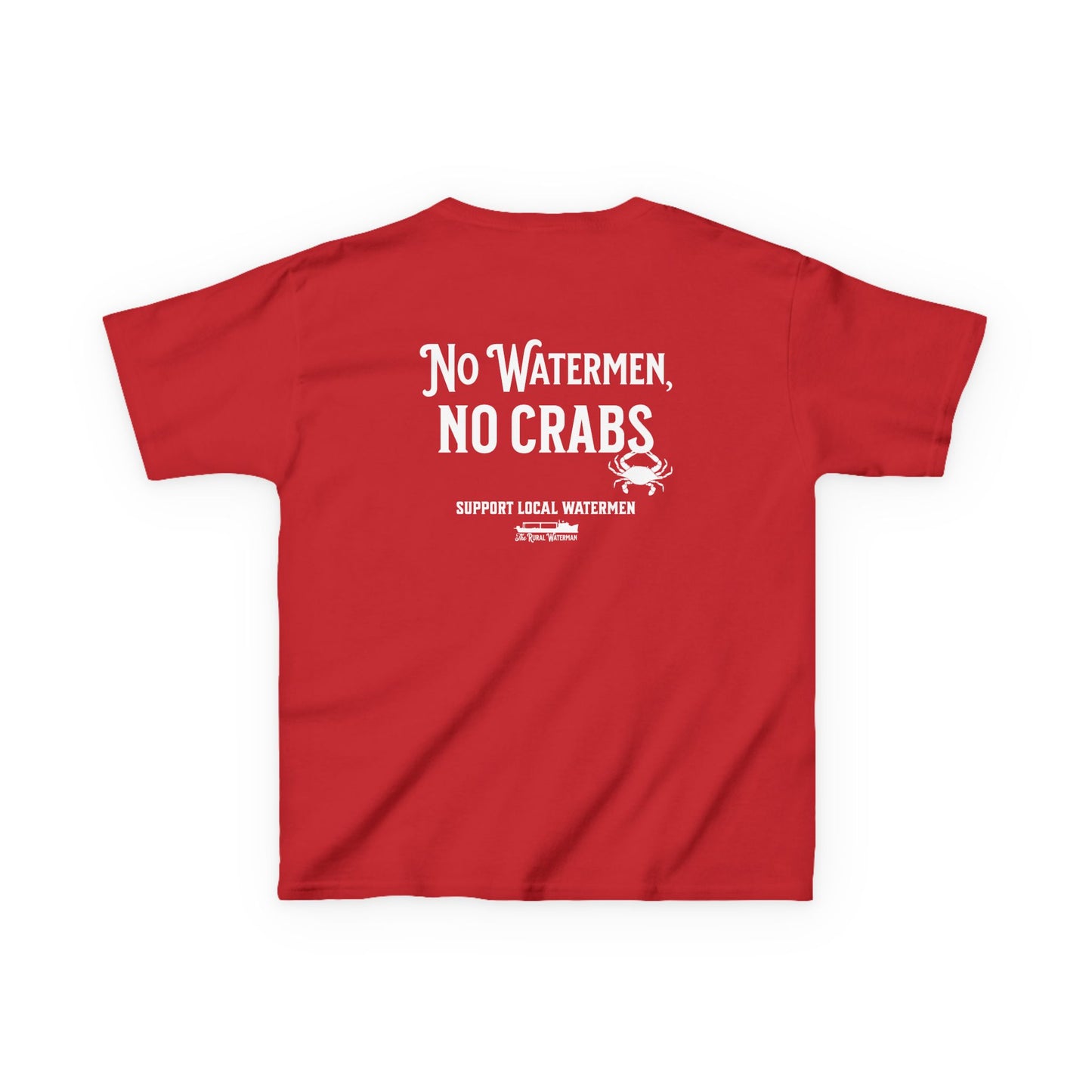 No Watermen, No Crabs Kids Shirt