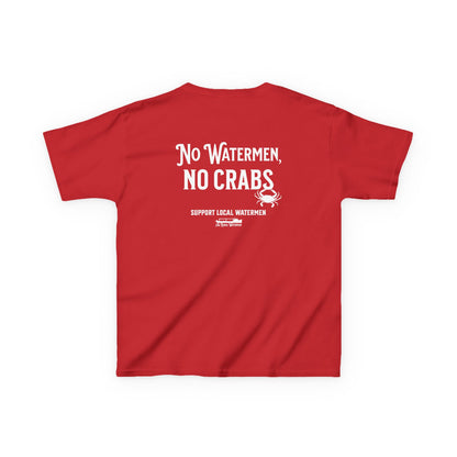 No Watermen, No Crabs Kids Shirt