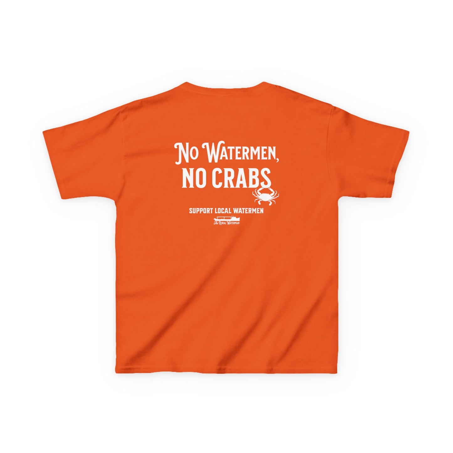 No Watermen, No Crabs Kids Shirt