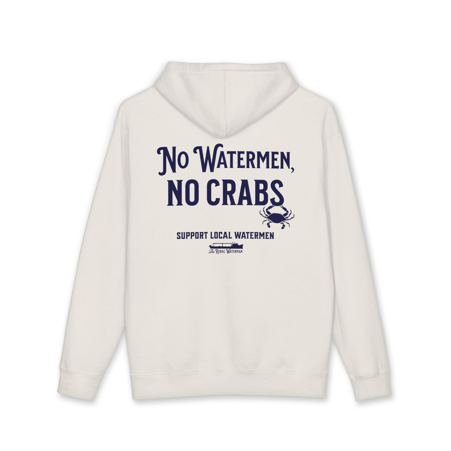 No Watermen, No Crabs Heavyweight Hoodie