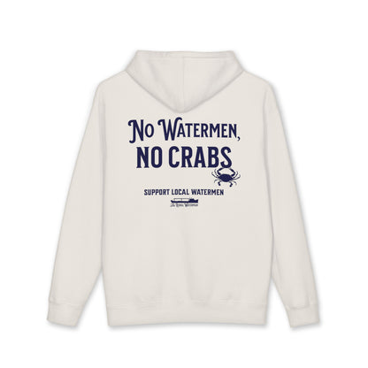 No Watermen, No Crabs Heavyweight Hoodie
