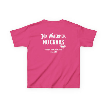 No Watermen, No Crabs Kids Shirt