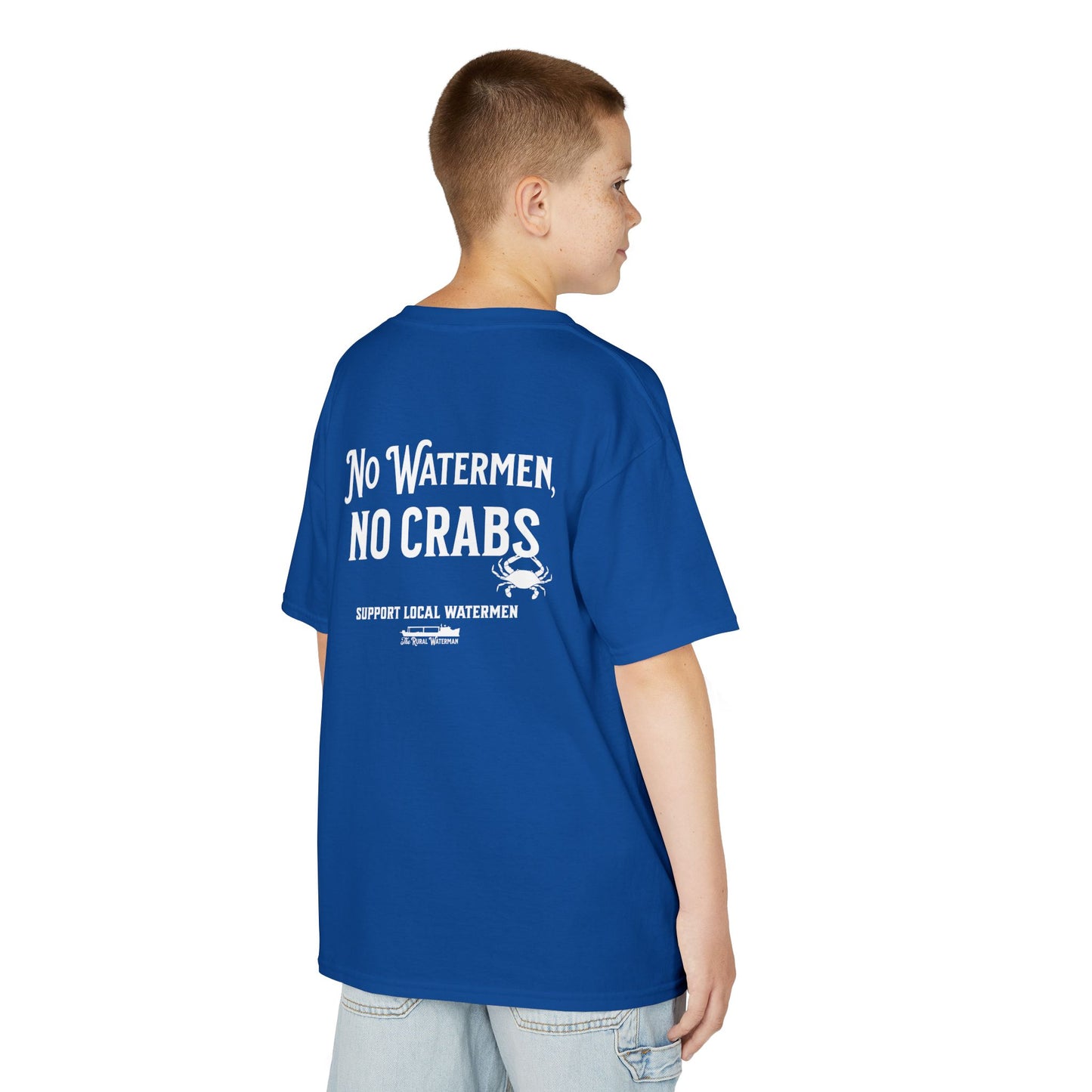 No Watermen, No Crabs Kids Shirt