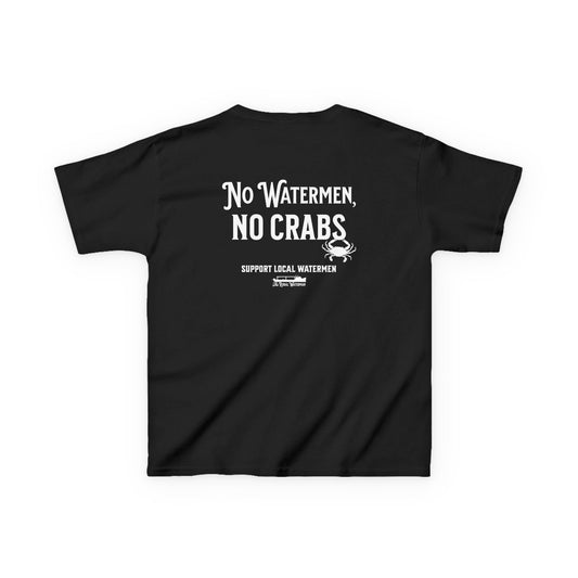 No Watermen, No Crabs Kids Shirt