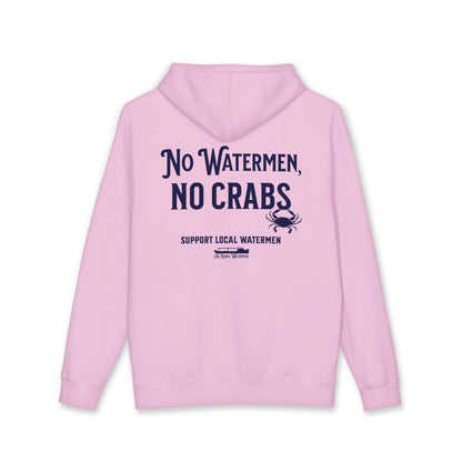 No Watermen, No Crabs Heavyweight Hoodie