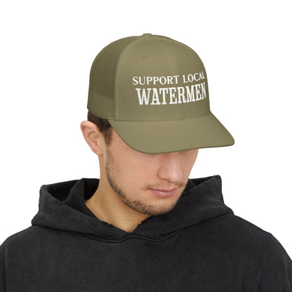 Support Local Watermen Embroidered Trucker Cap