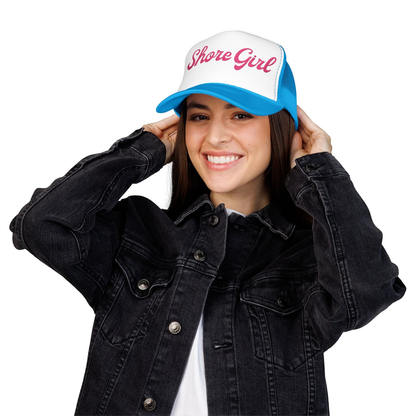 Shore Girl Embroidered Trucker Hat