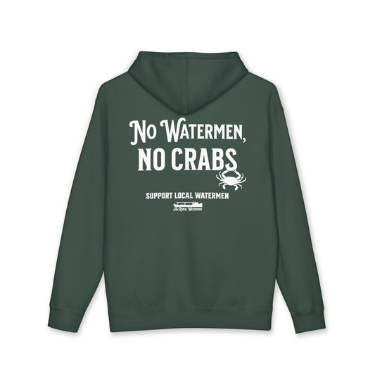 No Watermen, No Crabs Heavyweight Hoodie