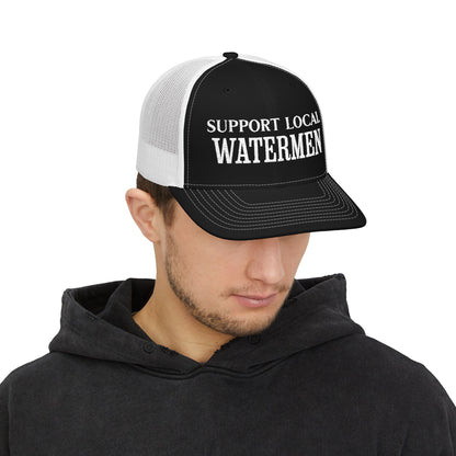 Support Local Watermen Embroidered Trucker Cap