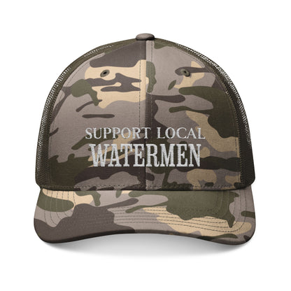 Support Local Watermen Camouflage Trucker Hat