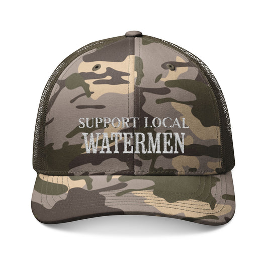 Support Local Watermen Camouflage Trucker Hat
