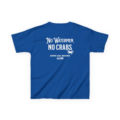 No Watermen, No Crabs Kids Shirt