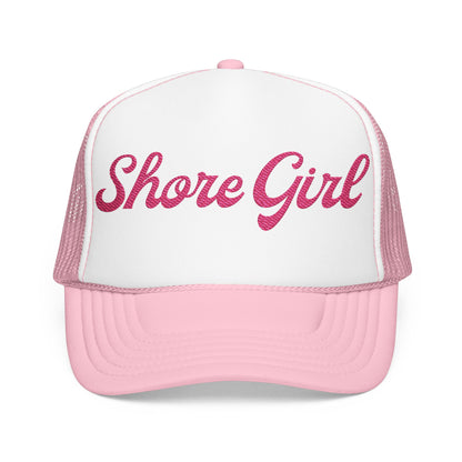 Shore Girl Embroidered Trucker Hat